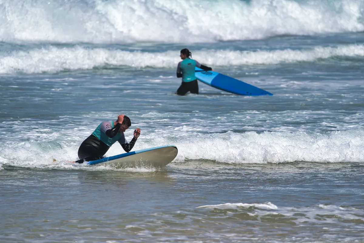 Surfing shot by Lars Van der Veen in Milfontes