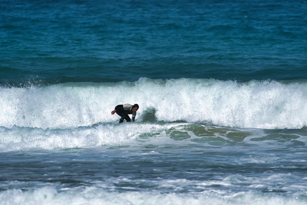 Surfing shot by Lars Van der Veen in Milfontes