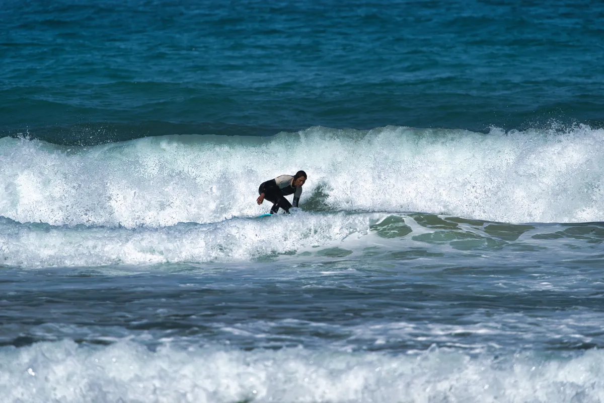 Surfing shot by Lars Van der Veen in Milfontes