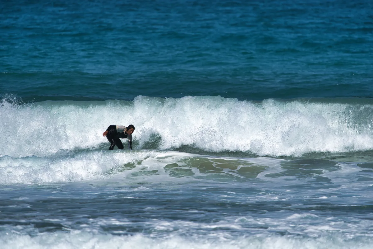 Surfing shot by Lars Van der Veen in Milfontes