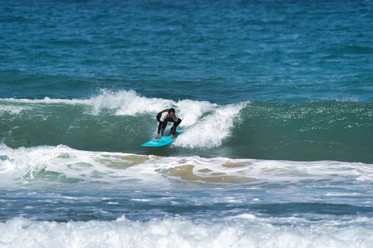 Surfing shot by Lars Van der Veen in Milfontes