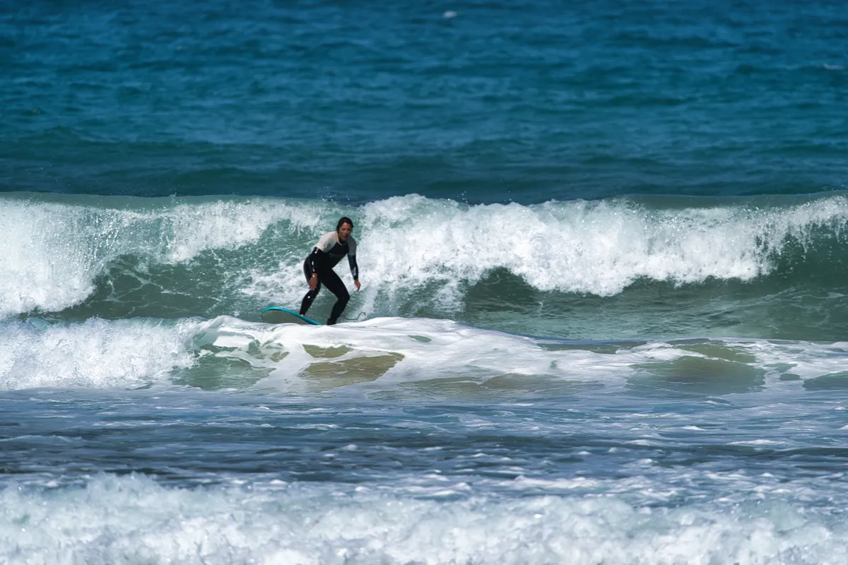 Surfing shot by Lars Van der Veen in Milfontes