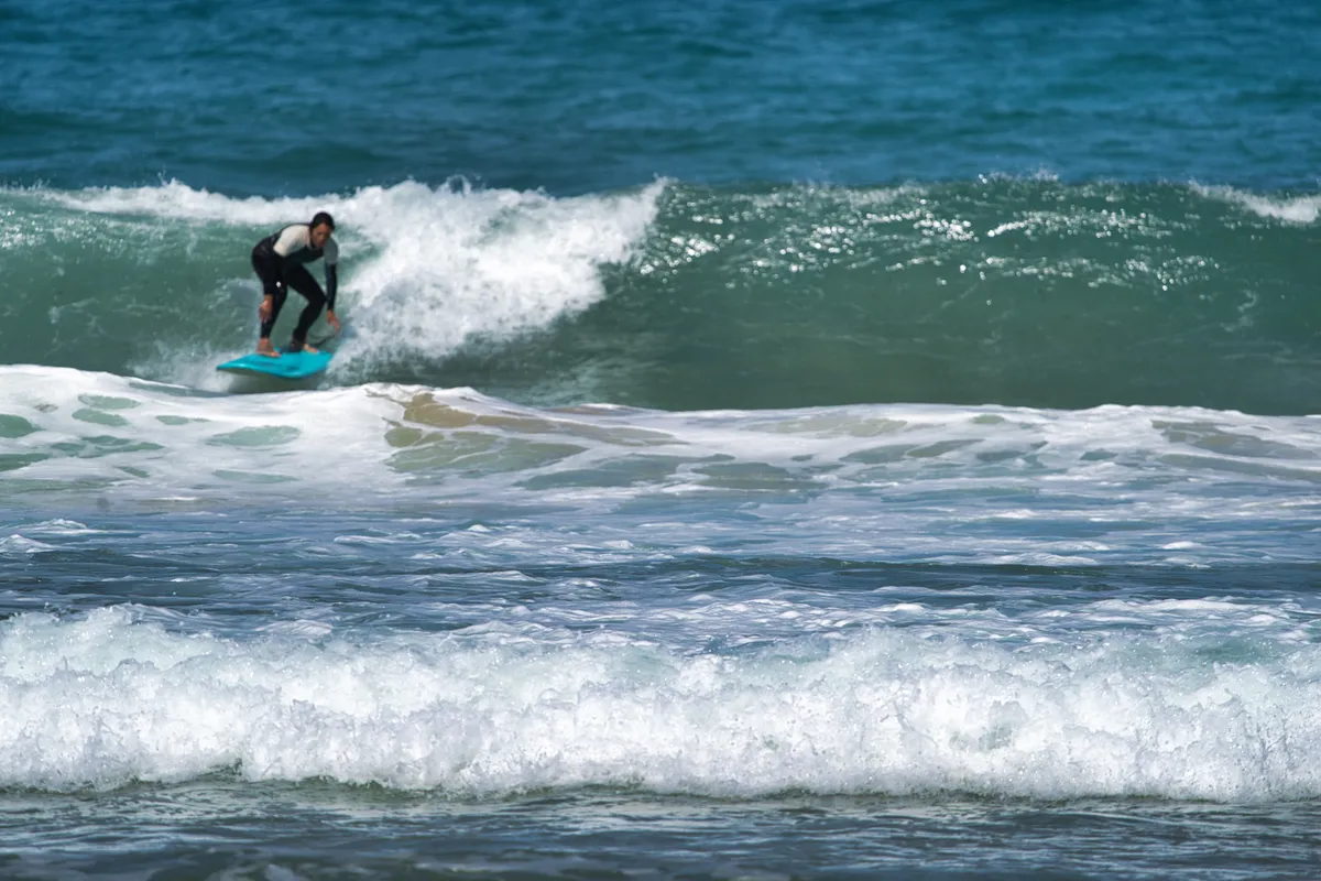 Surfing shot by Lars Van der Veen in Milfontes