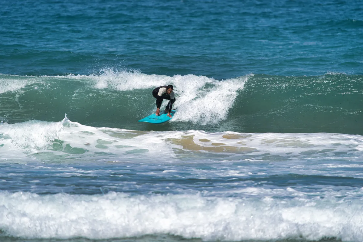 Surfing shot by Lars Van der Veen in Milfontes